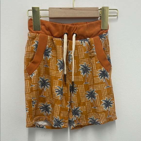 Miki Miette Other - Orange Palm Tree Print Shorts